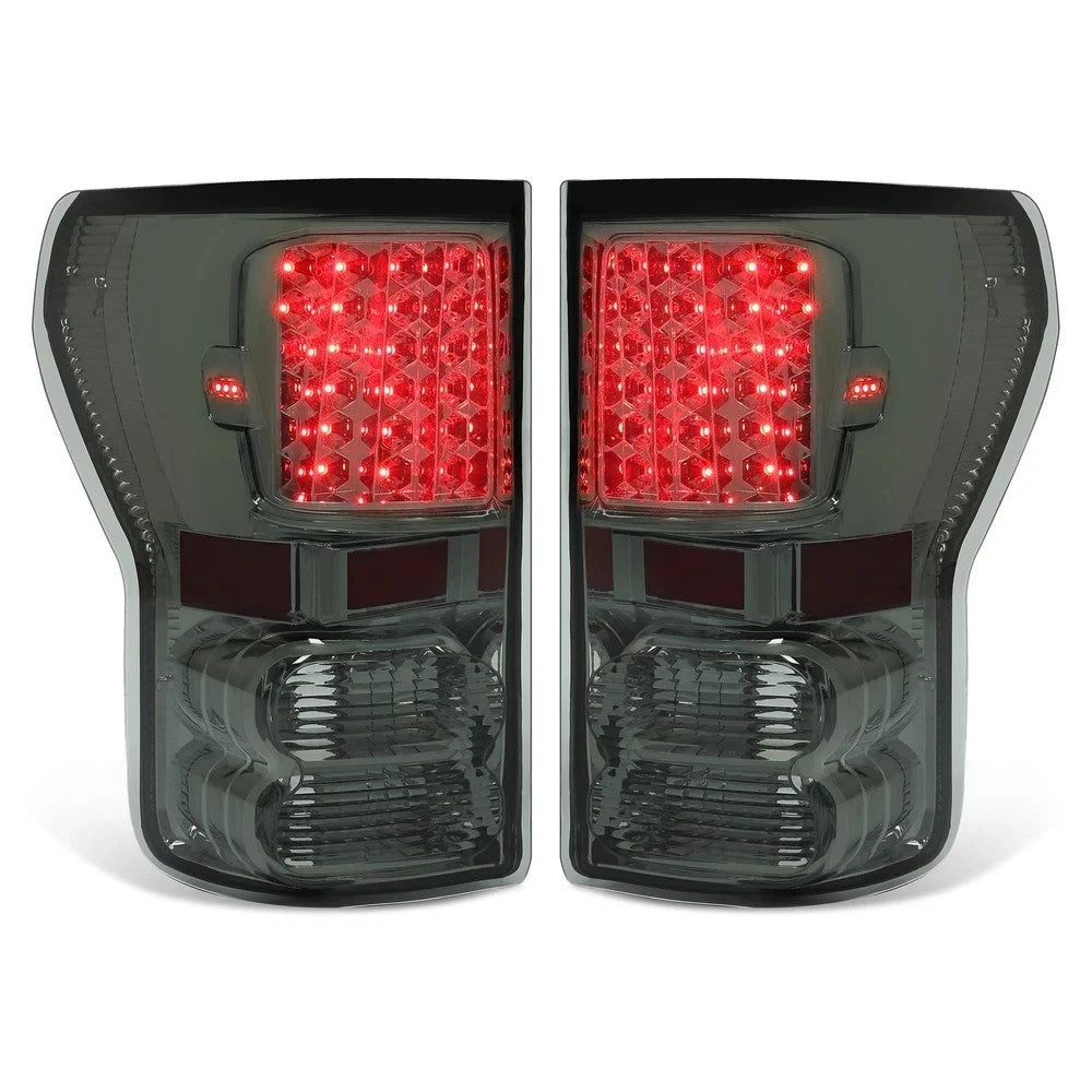 Pair LED Tail Lights Brake Lamps Smoke Lens For Toyota Tundra Pickup 2007-2013