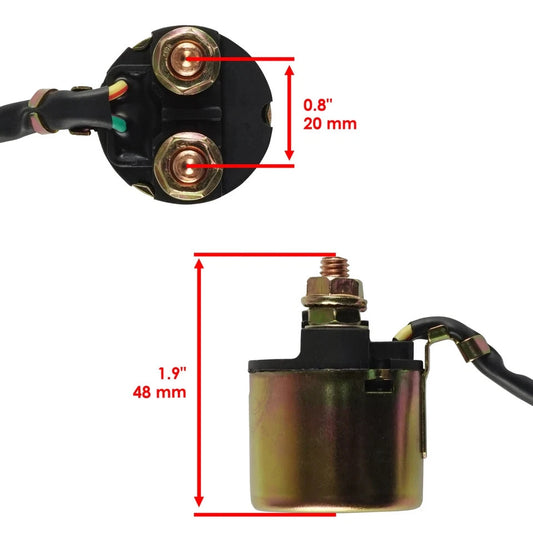 Starter & Relay Solenoid for Honda TRX400 TRX 400 Fourtrax Rancher 2004-2007