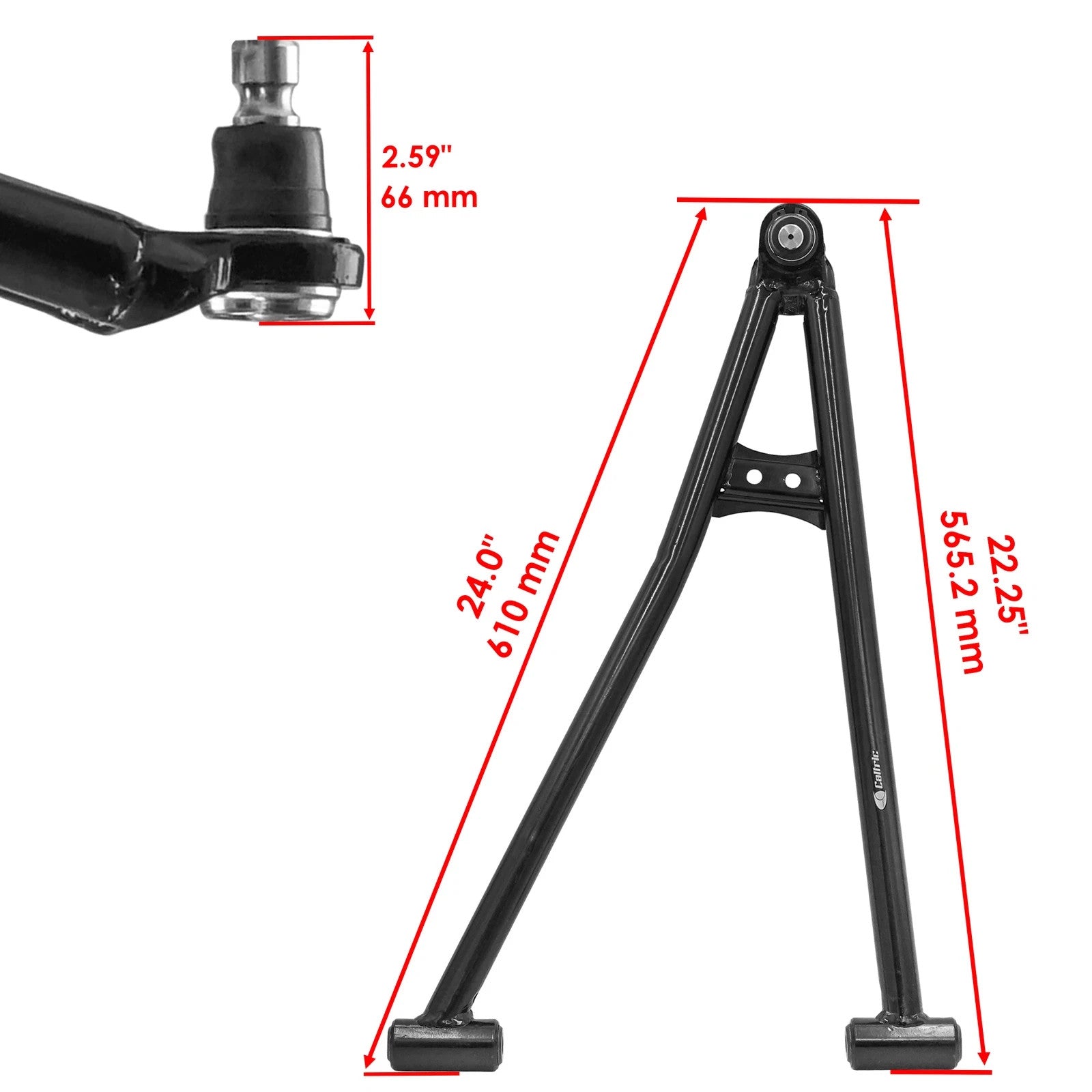 Front Control Arm & Bushing Kit For Polaris RZR S 1000 17-24/S4 1000 19-21 Lower
