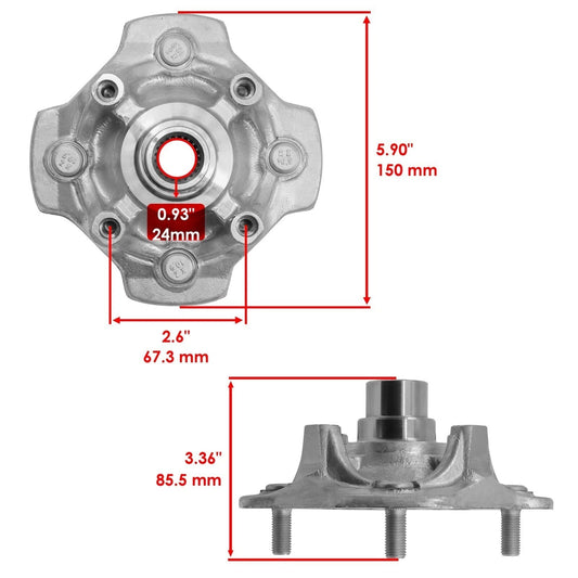  Front Left Or Right Wheel Hub For Honda Rancher 420 TRX420FE 4x4 ES 2007-2012