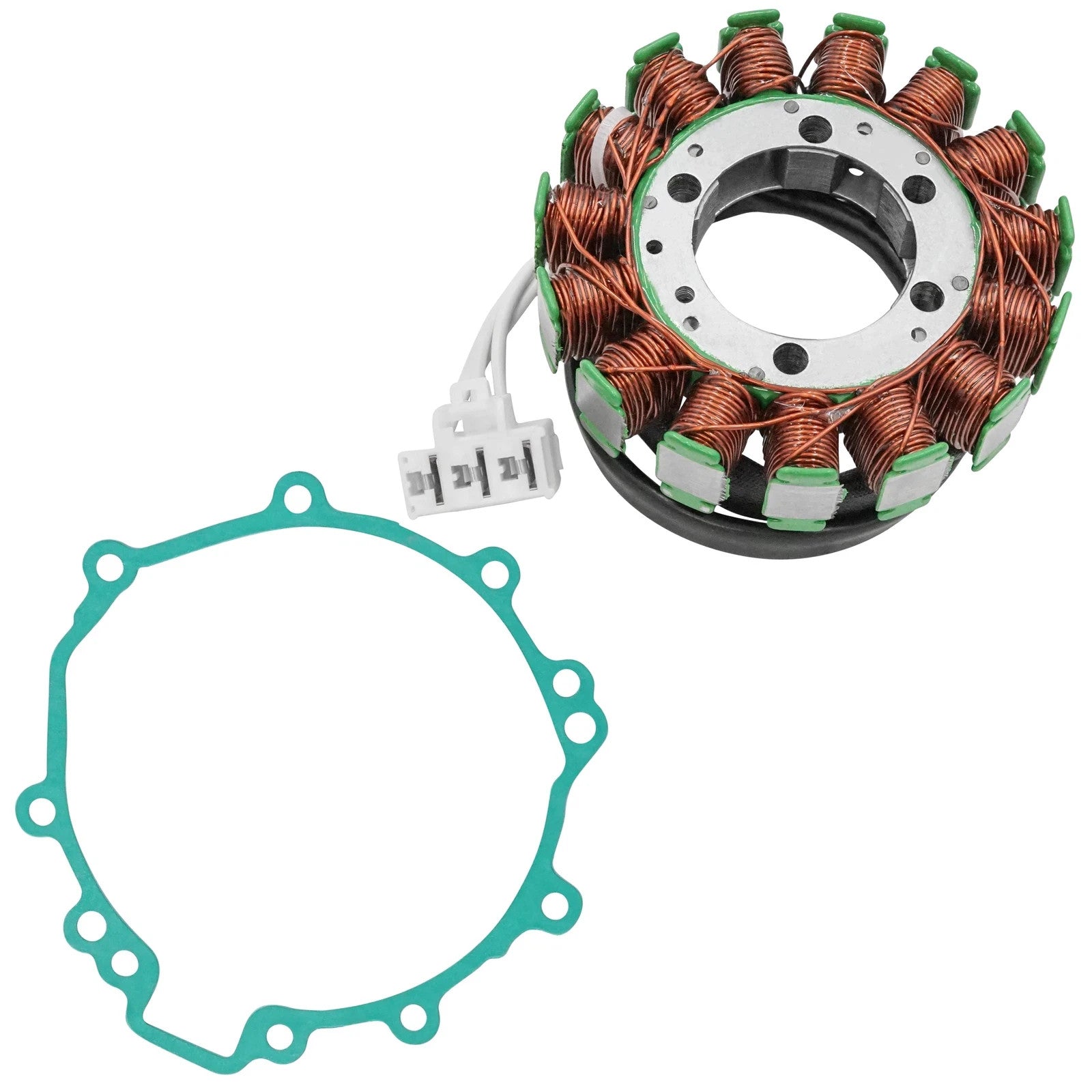 Generator Stator And Gasket For Kawasaki Ninja ZX-6R ZX6R ZX600P ZX600 P 2007-08