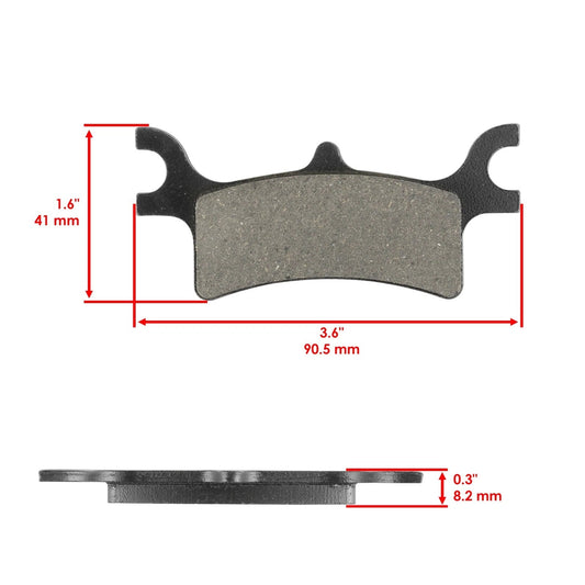 Brake Pads for Polaris Sportsman 800 EFI Intl HO 2005-2009 Front Rear Brakes