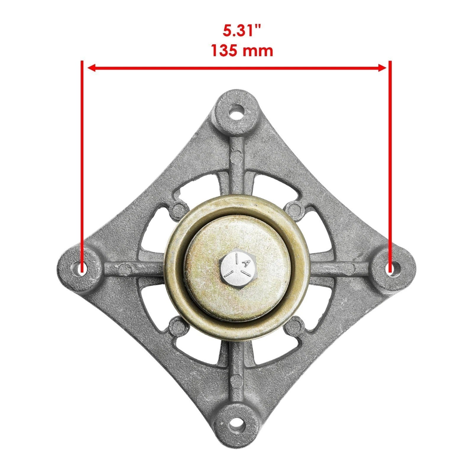 42" Deck Spindle with 4.8" OD Pulley for Hustler Raptor / Dash XD 604214 603987