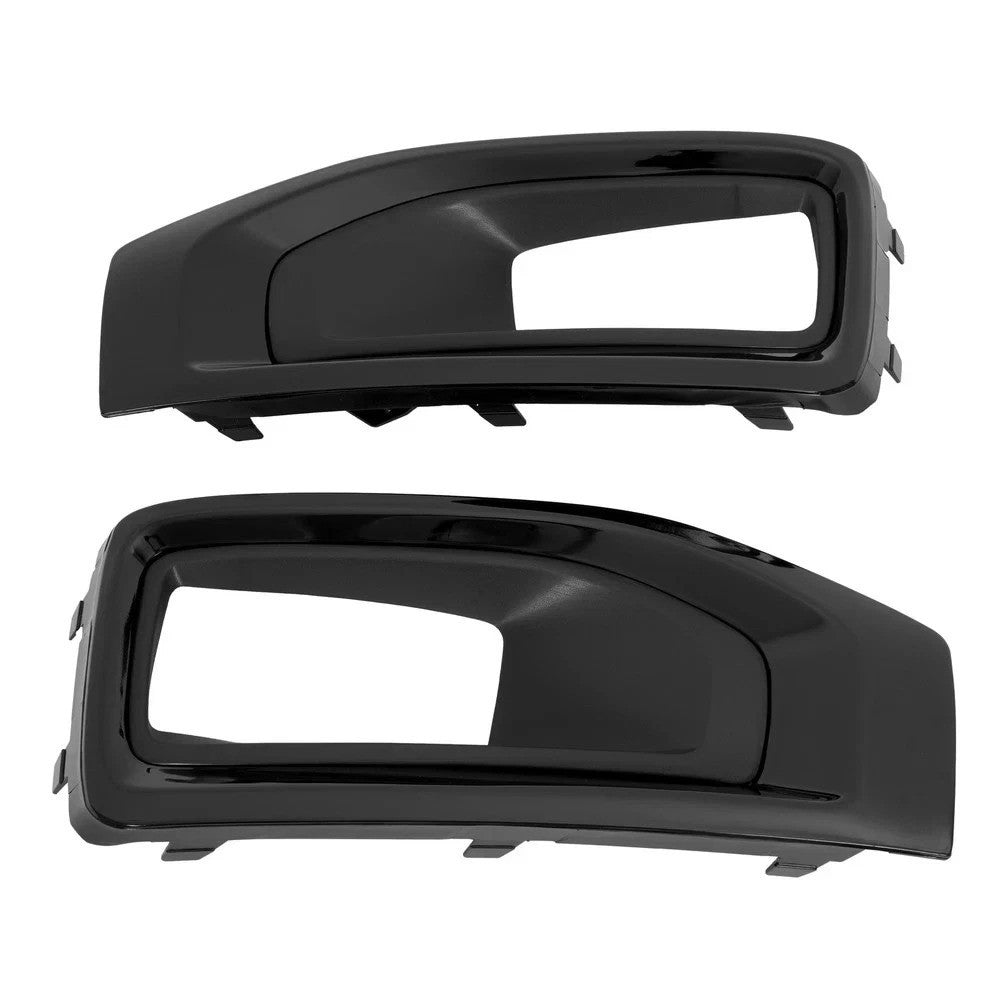 Gloss Black Fog Light Bezel Cover Trim LH RH For GMC Yukon / Yukon XL 2015-2020