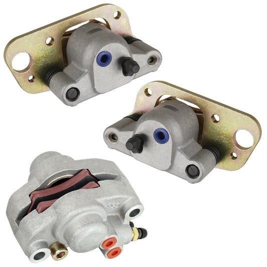 Front and Rear Brake Caliper w/Pads fits Polaris Scrambler 500 2x4 4X4 2001-02