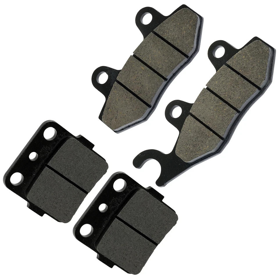Caltric Front and Rear Brake Pads for Kawasaki KLX140 KLX140L 2008-2024