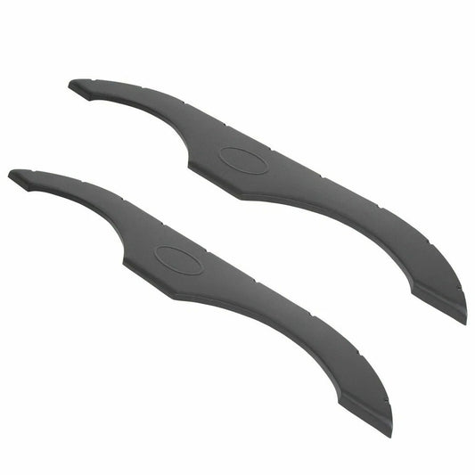 HECASA 2 Tandem Pair Black Trailer Fender Skirt For RVs Campers And Trailers Set