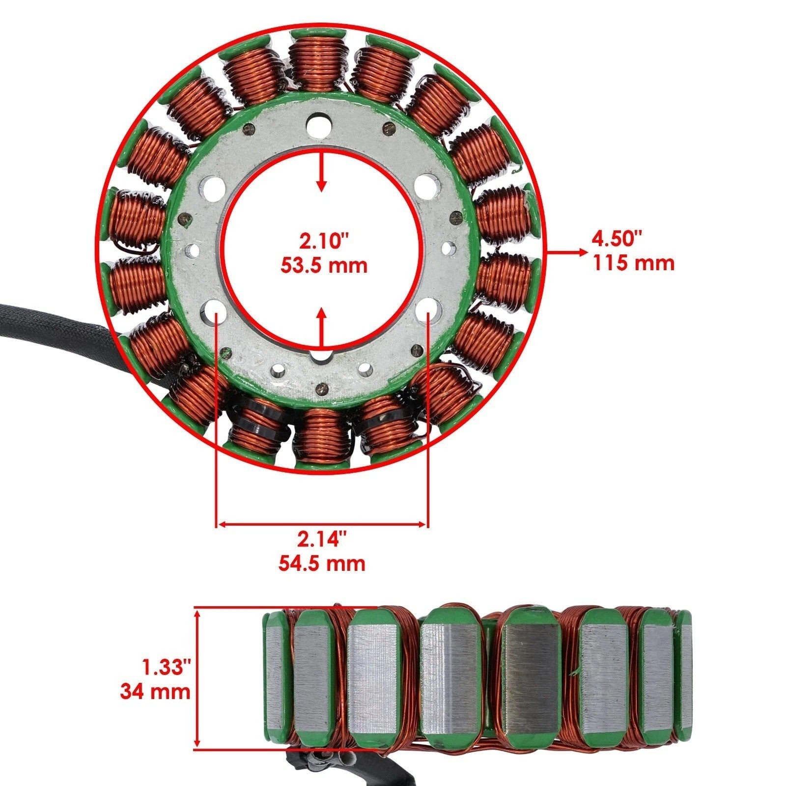 Stator & Gasket & Regulator for Honda VT1100C Shadow 1100 C 1987-1996