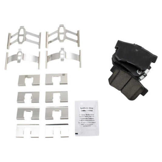 Front & Rear Ceramic Brake Pad & Rotor Kit w/Chemicals for Honda Acura