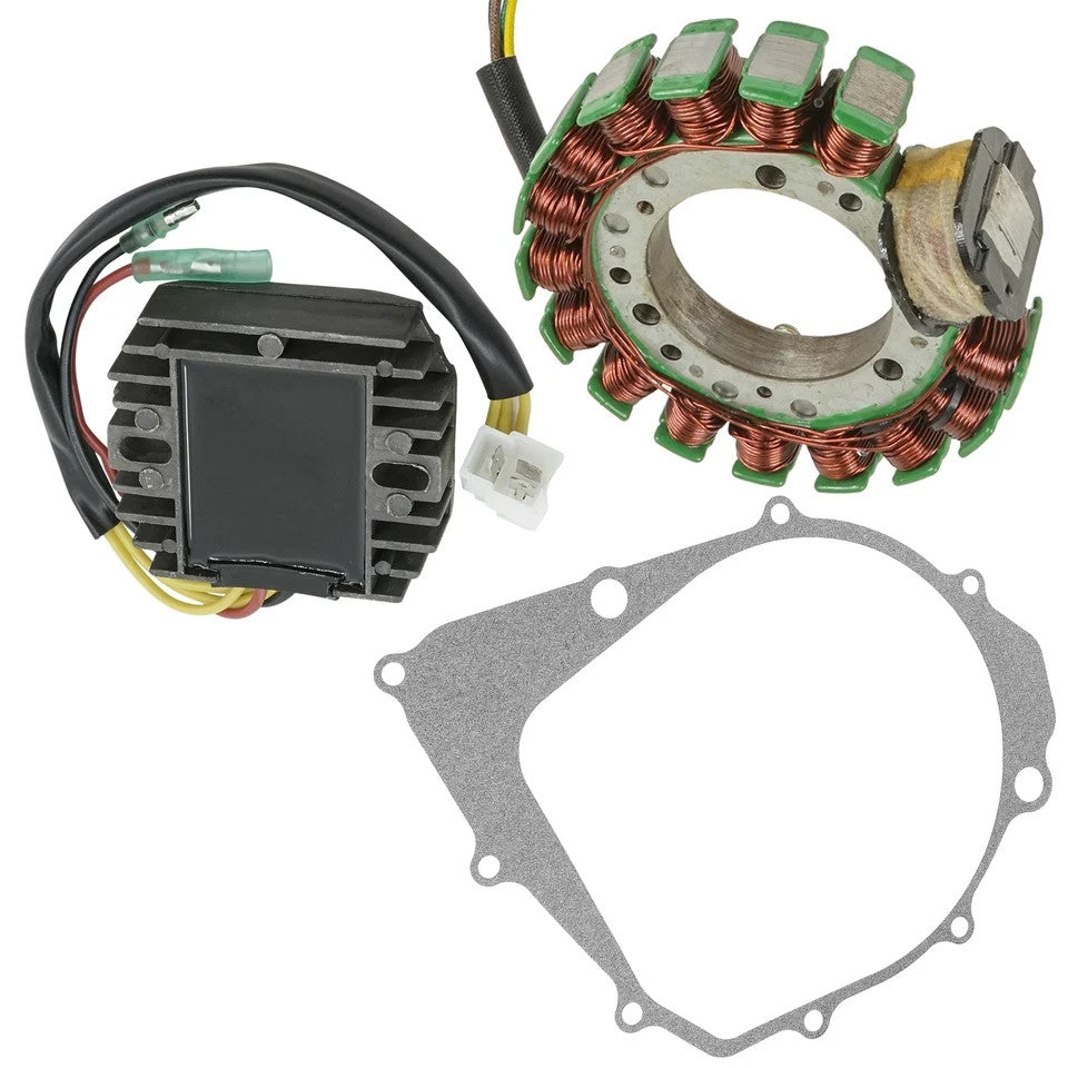 Stator & Regulator Rectifier W/ Gasket For Yamaha Kodiak 400 YFM400FW 1996-98
