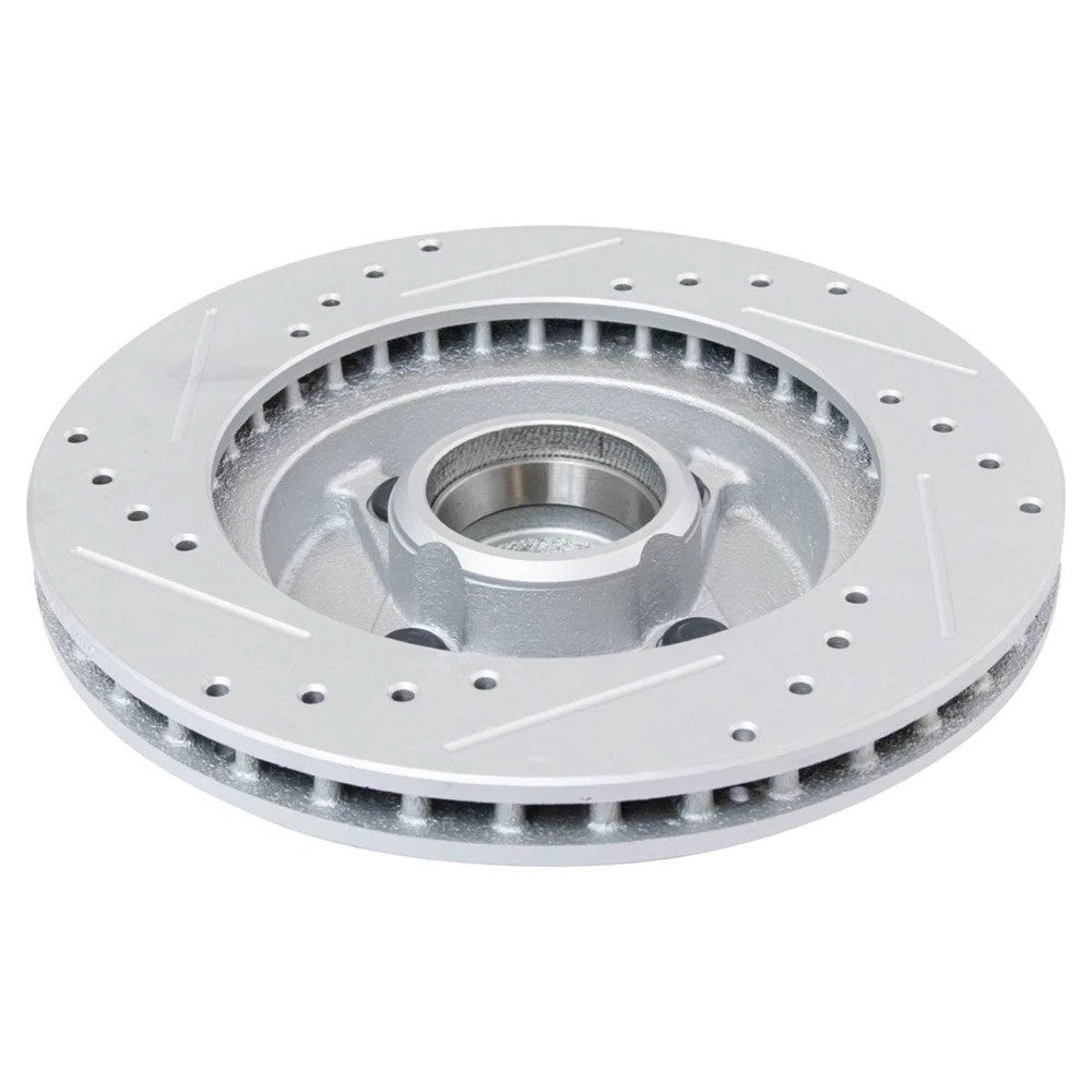 Front Ceramic Brake Pad & Performance Coated Rotor Kit w/Chemicals