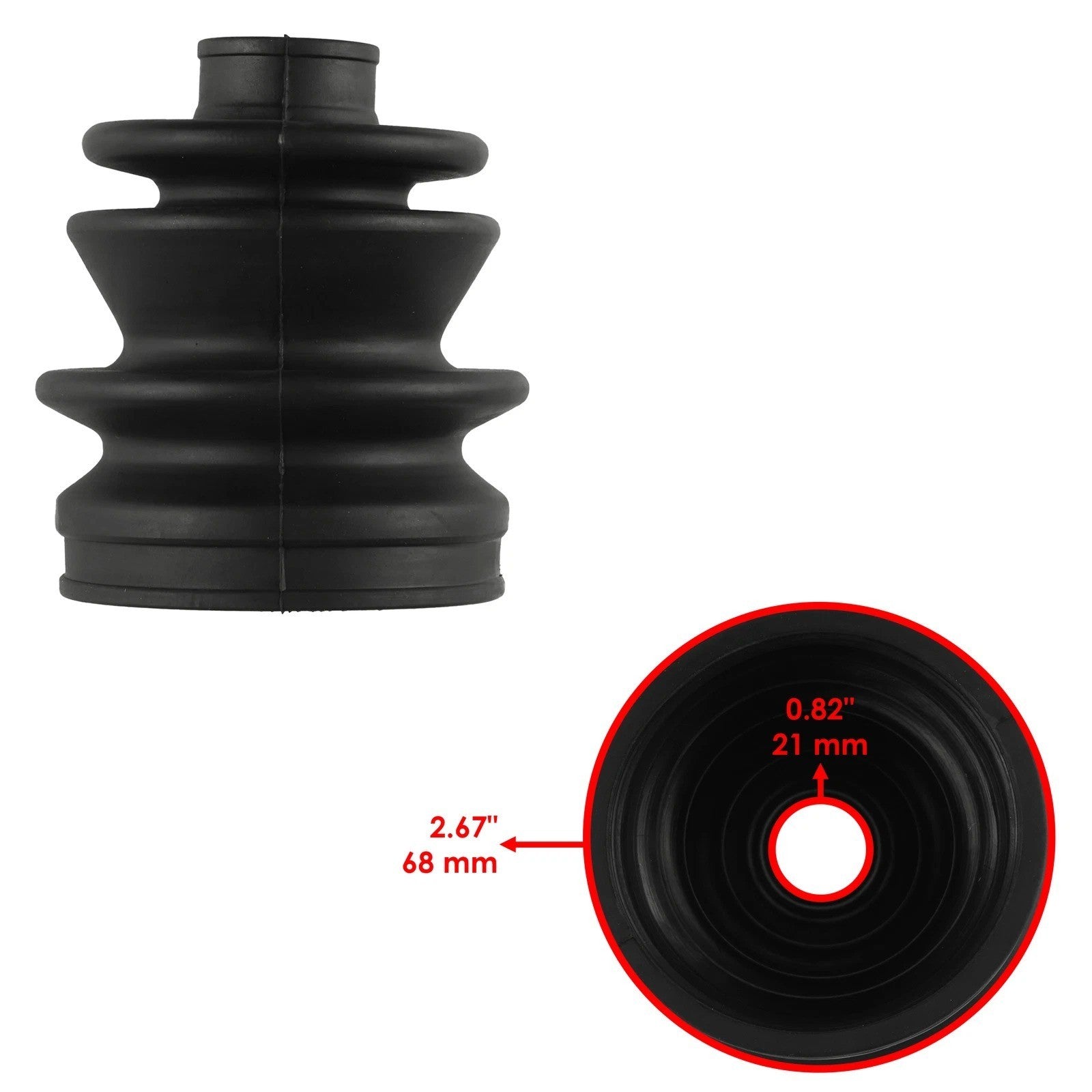 Front or Rear Axle Inner Outer CV Boot For Arctic Cat 2436-111