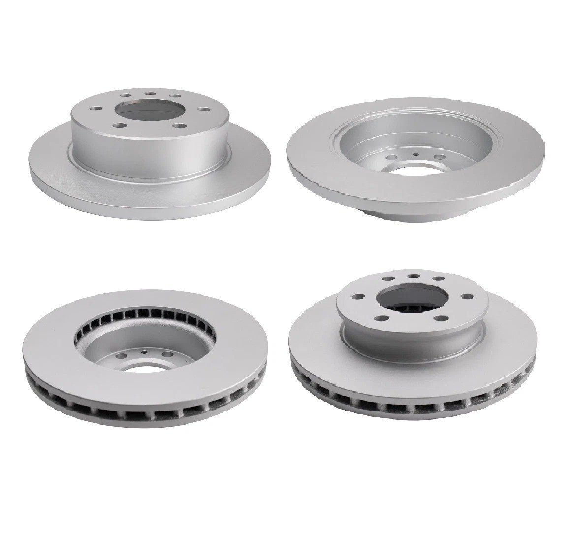 Front & Rear Ceramic Brake Pad & Coated Rotor Kit with Fluids for Sprinter
