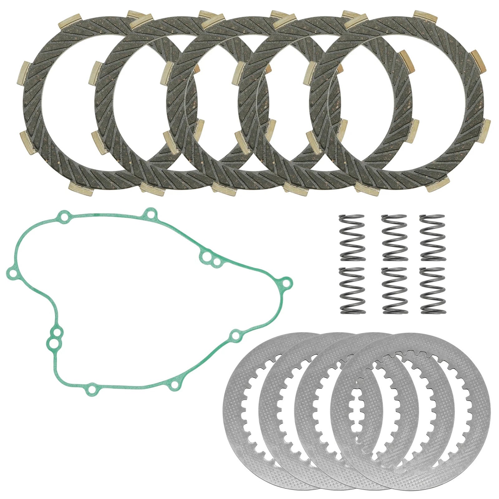 Clutch Friction Steel Plates & Springs Gasket Kit for Kawasaki KX65 2000 - 2024