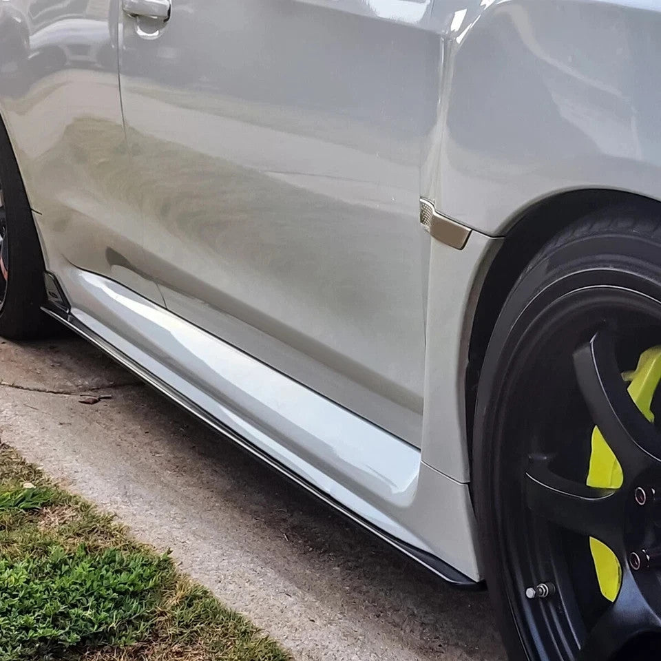 HECASA Side Skirts For 15-21 Subaru WRX STI 4-Dr ST-Style Rocker Panels Body Kit