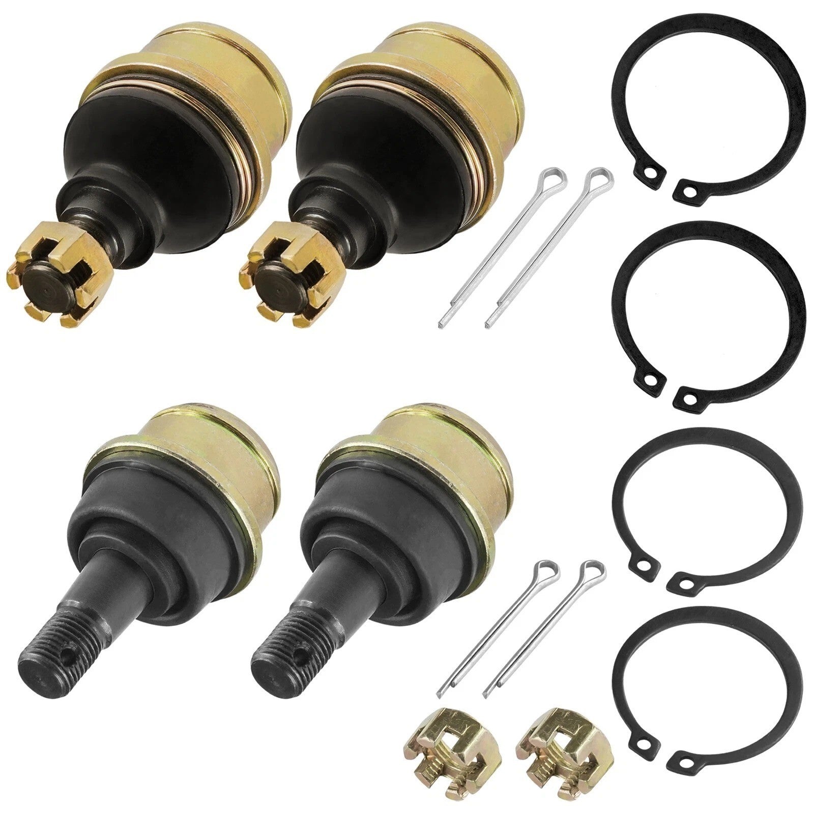 4 Upper and Lower Knuckle Ball Joint Fits Honda TRX350 Rancher 350 2000 - 2006