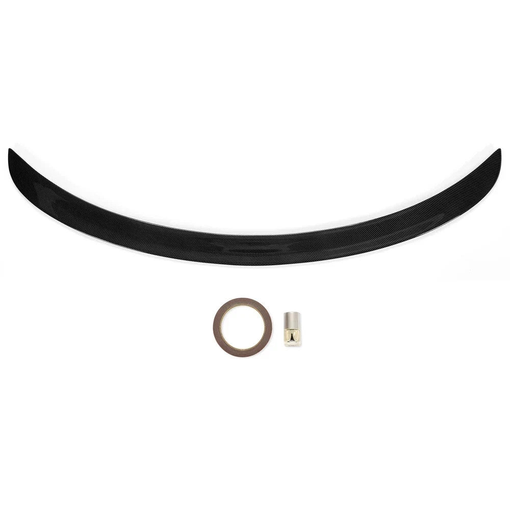 For Tesla Model 3 2017-2023 Rear Spoiler Trunk Lip Carbon Fiber Look Duck Tail