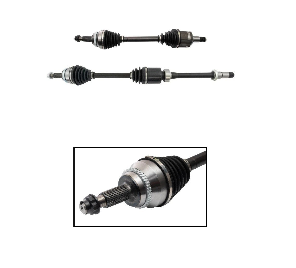 Front CV Axle Shaft Assembly Set Fits 2008-2013 Toyota Highlander