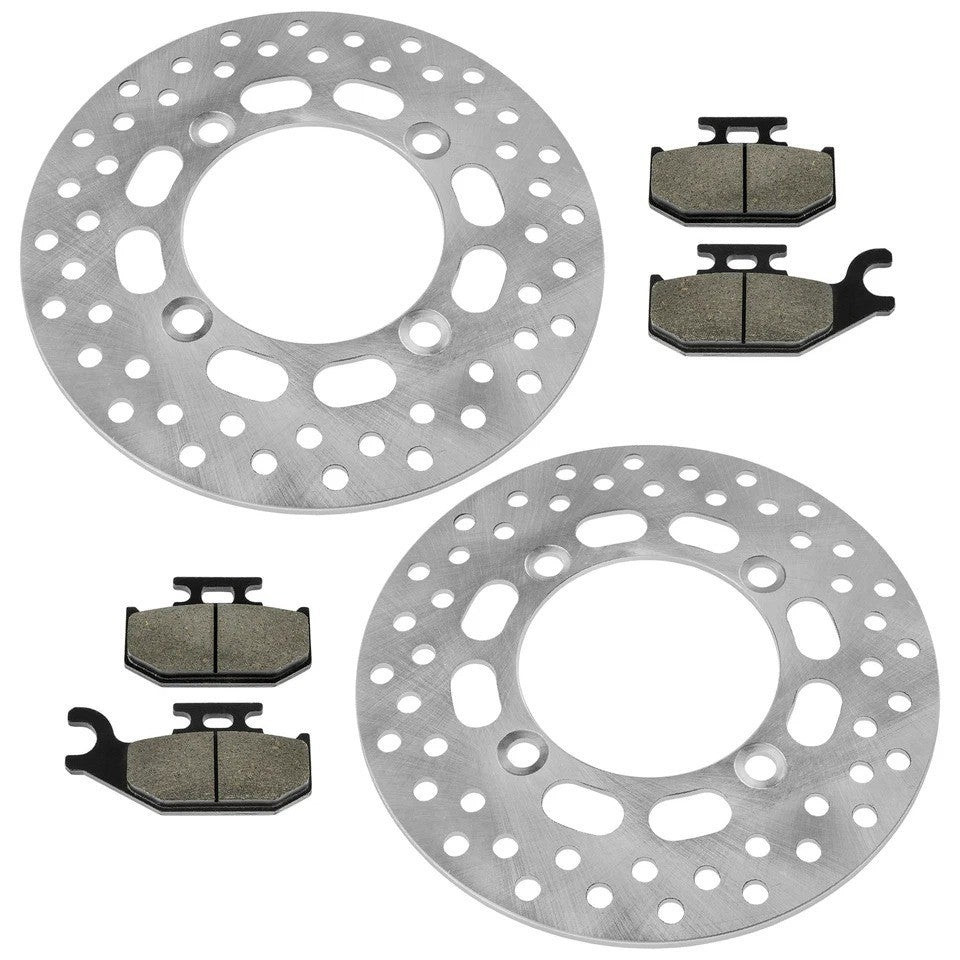 Front Left Right Brake Disc w/Pad for Suzuki LT-A500X LTA500X Kingquad 500 09-23