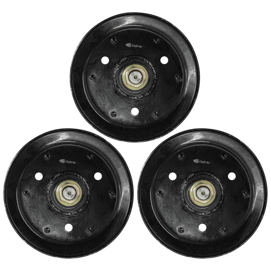 Caltric 1-634972 1634972 Deck Spindle w/Pulley for Exmark 52" 60" 72" Qty 3