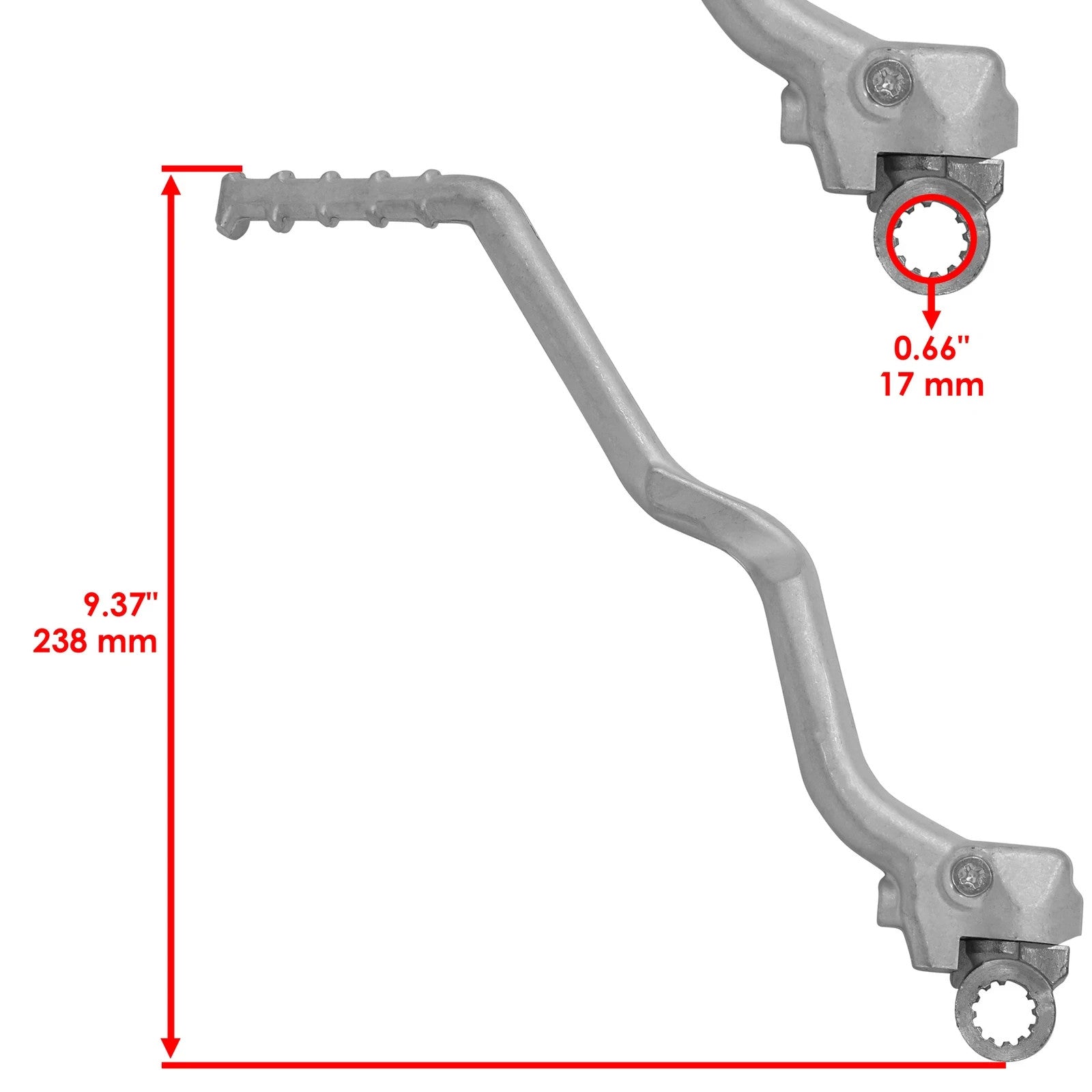 Caltric Kick Start Lever For Suzuki RM-Z450 2015-2024 26300-28H31 26300-28H30
