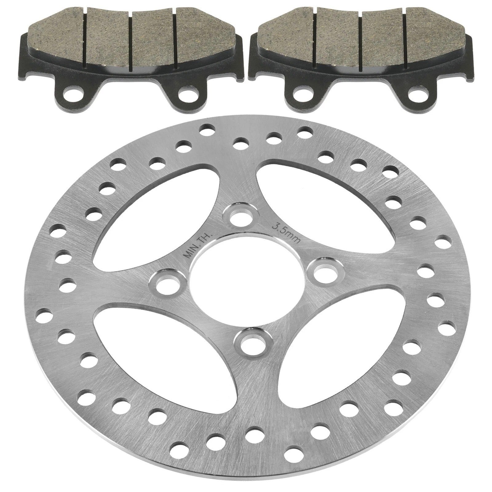 Rear Brake Disc Rotor with Pads For Yamaha Raptor 700 700R YFM700R SE 2013-2026