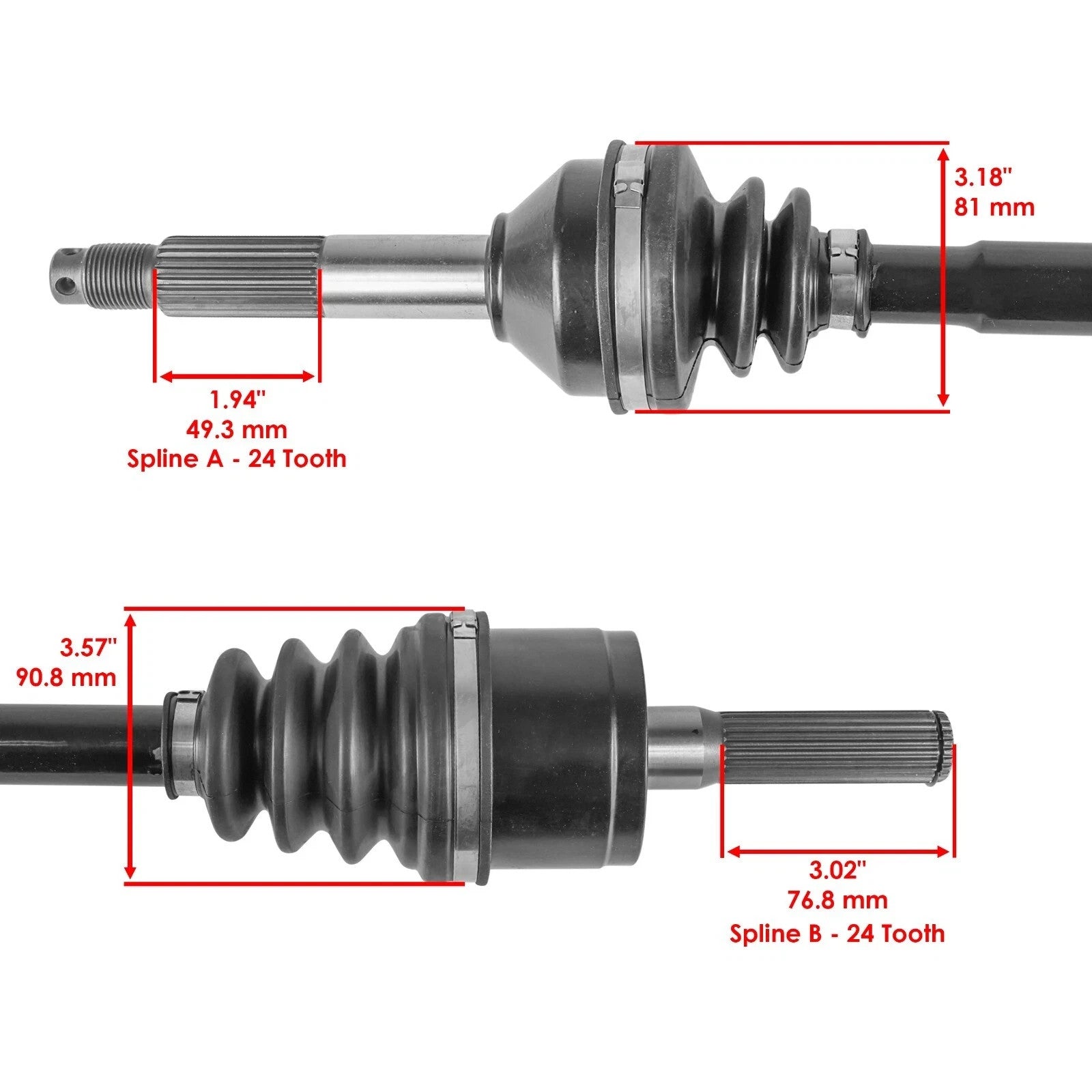 Rear Left Complete CV Joint Axle For Kawasaki Teryx 750 KRF750 4X4 Fi 2008-2011