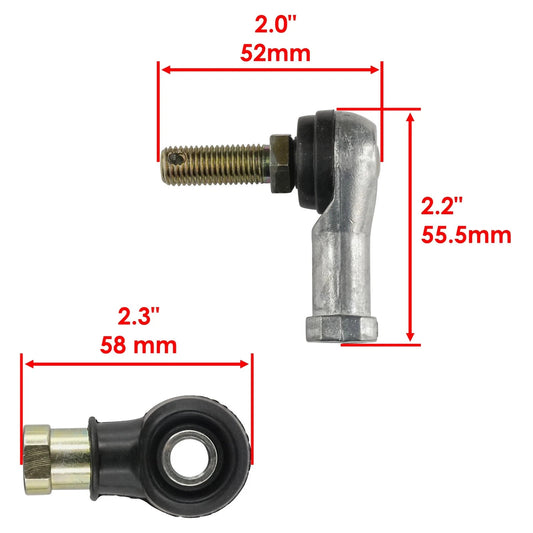 2 Tie Rod End Kit for Polaris Sportsman 400 400L 4X4 1993 1994 1995 1996 1997
