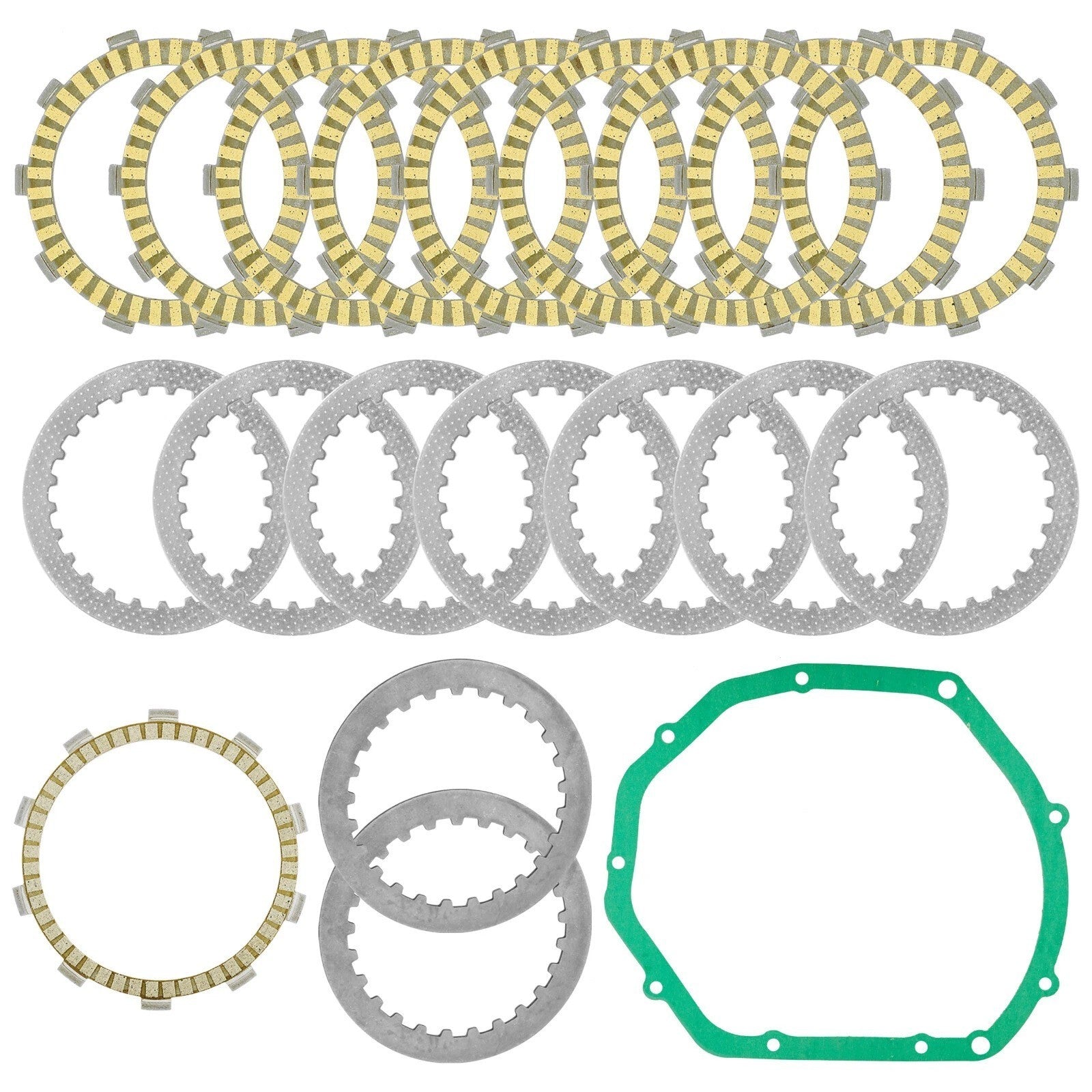 Clutch Friction Plates And Gasket for Suzuki Bandit 1200 GSF1200 2001-2005