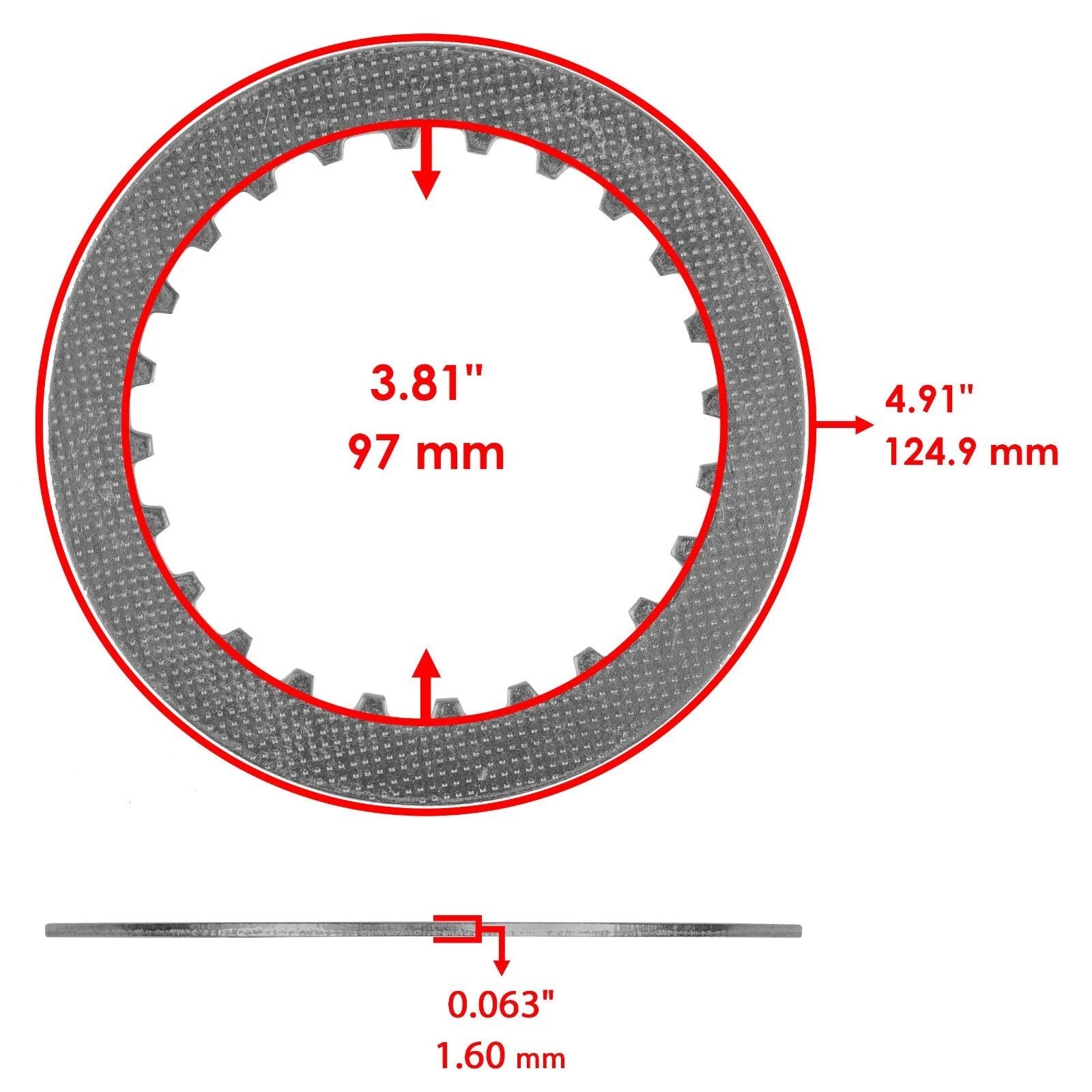Clutch Friction Plates And Gasket Kit for Kawasaki Bayou 250 KLF250A 2003-2011