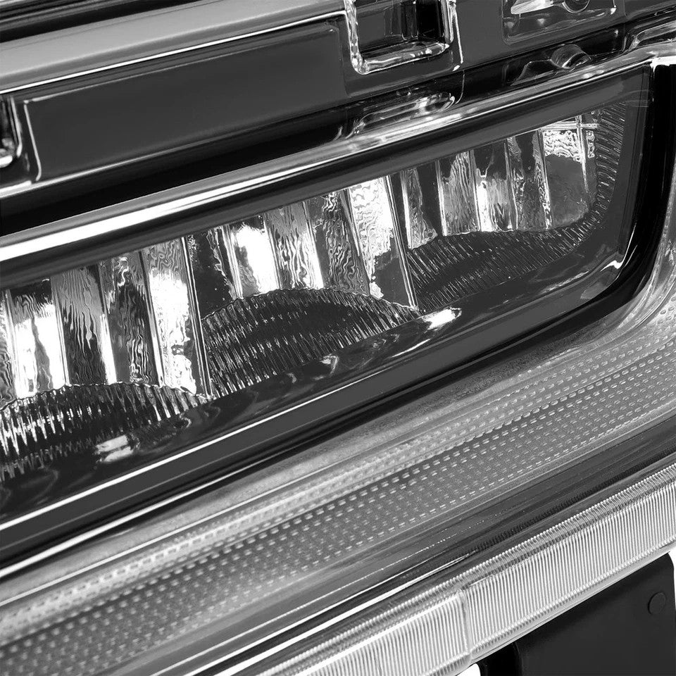 Front LED Fog Lights For Ford F150 F-150 XL 2021 2022 2023 W/Amber Turn Signal
