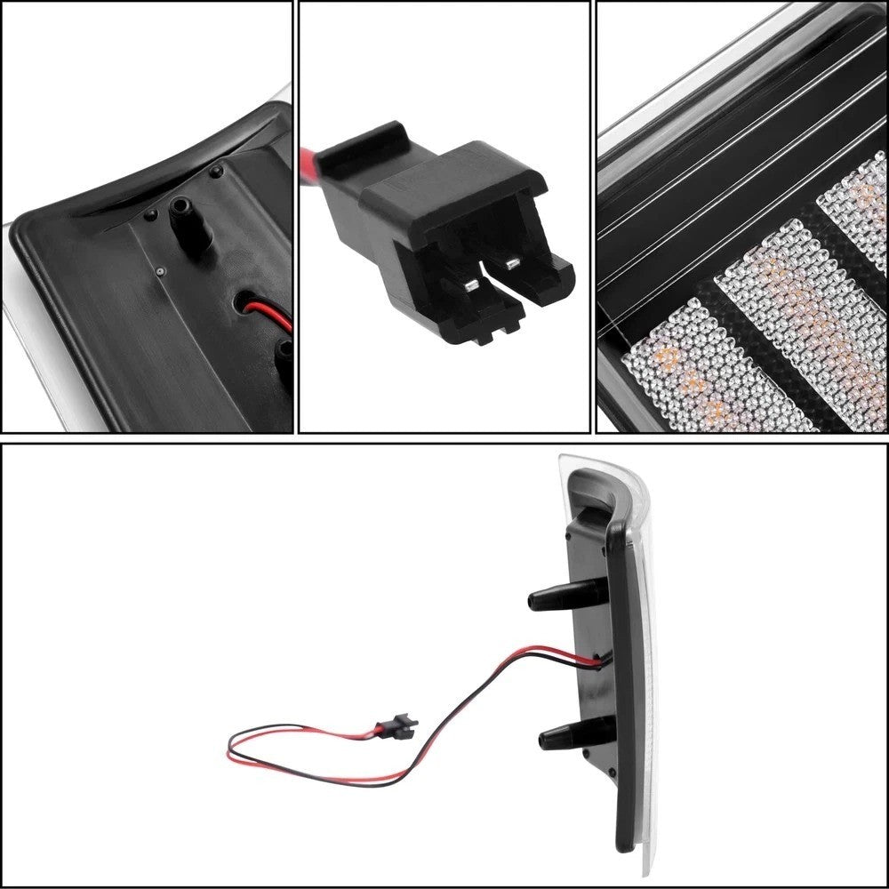 Sequential LED Corner Side Marker Lights Lamp For Chevy C/K 1500 2500 3500 94-98