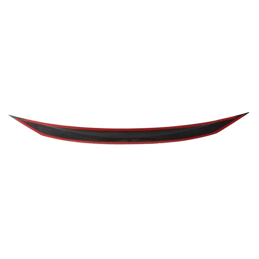 Gloss Black Front Bumper Hood Upper Trim Nose Cover For Honda Civic 2016-2021