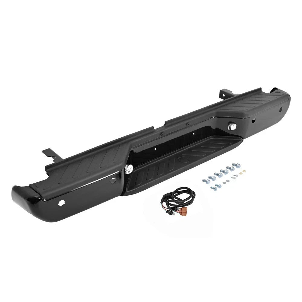 Black Rear Steel  Bumper Assembly W/Park Holes  For 2013-2021 Nissan Frontier