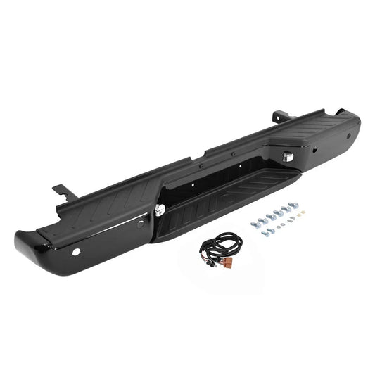Black Rear Steel  Bumper Assembly W/Park Holes  For 2013-2021 Nissan Frontier