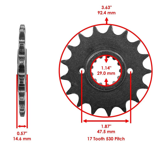 O-Ring Drive Chain & Sprockets Kit For Honda CBR1100XX Super Blackbird 1997-2007