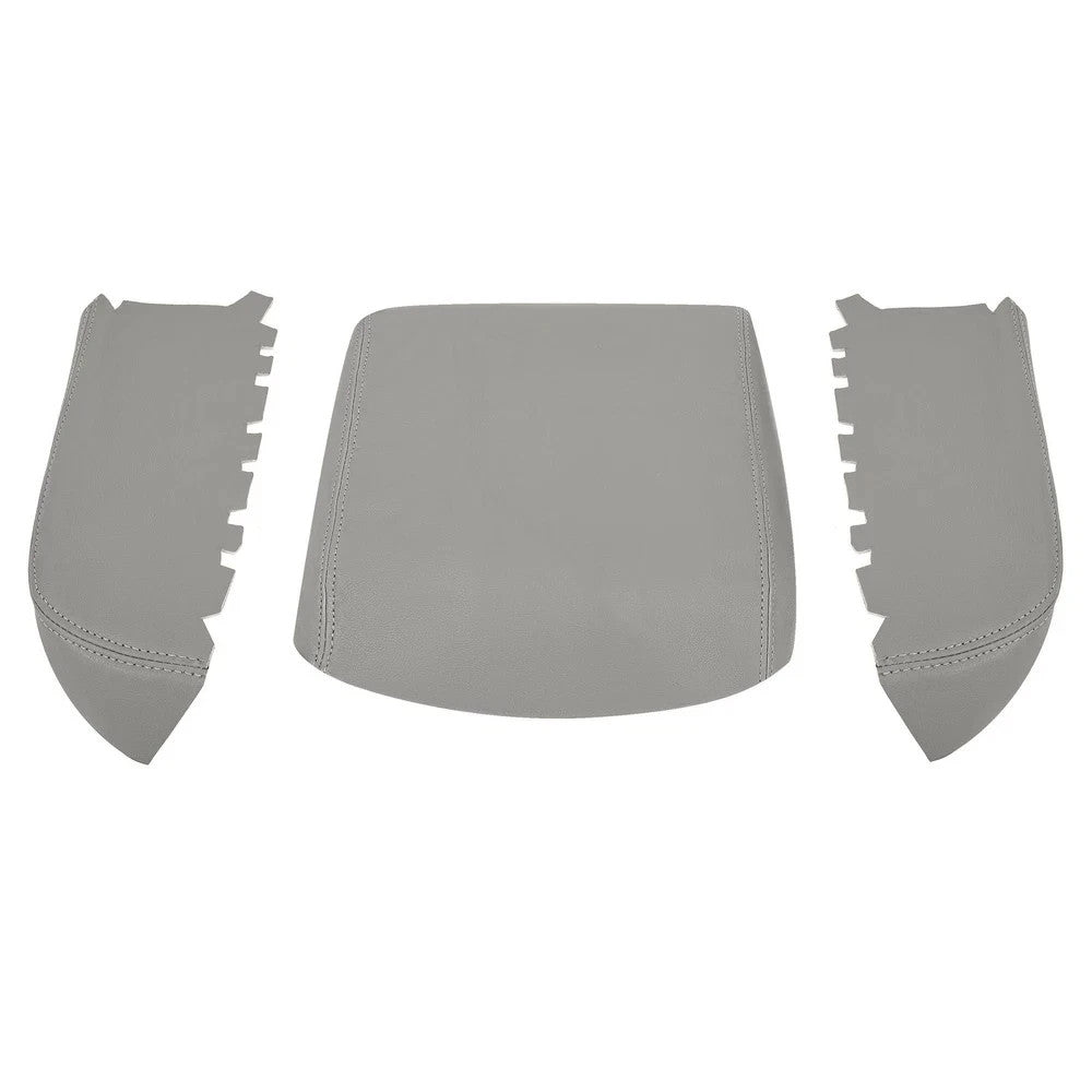For Honda Pilot 2009-2015 Front Door Armrest & Center Console Lid Cover Leather