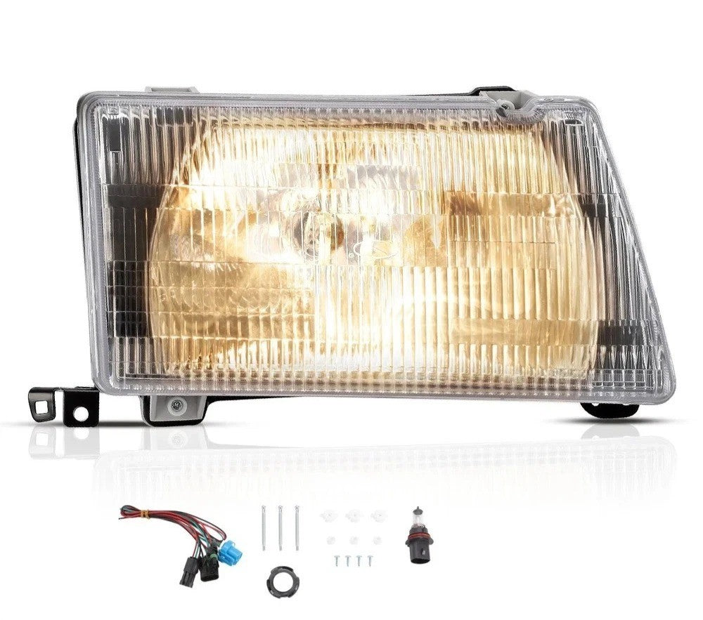 Headlight Headlamp w/Bulb Passenger Side RH For Peterbilt 375 385 Trucks Clear