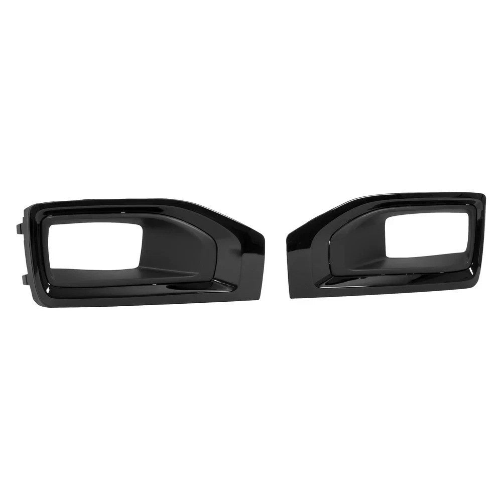 Gloss Black Fog Light Bezel Cover Trim LH RH For GMC Yukon / Yukon XL 2015-2020
