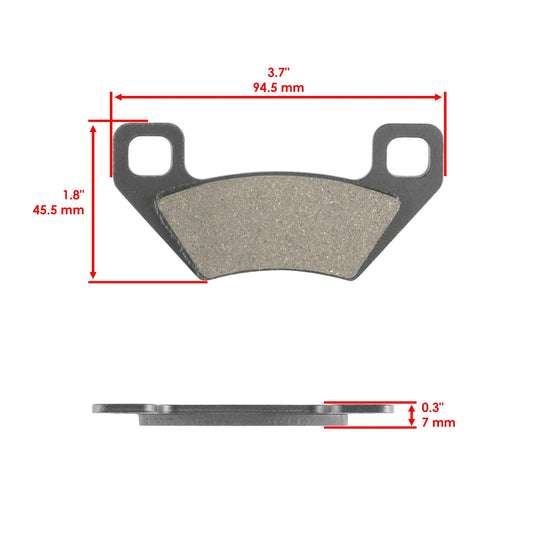 Front Rear Brake Pads for Arctic Cat 700 Mudpro 4X4 Ltd 2011-2016
