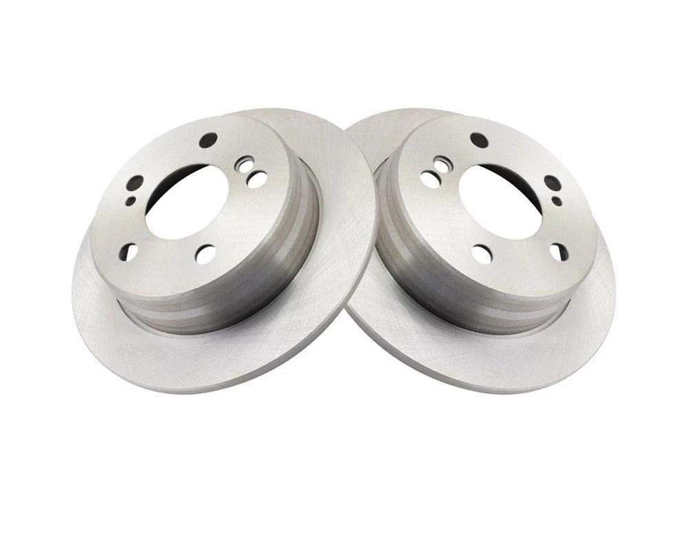 Rear Solid 5 Stud Disc Brake Rotor Set Pair 2014231212 for Mercedes Benz