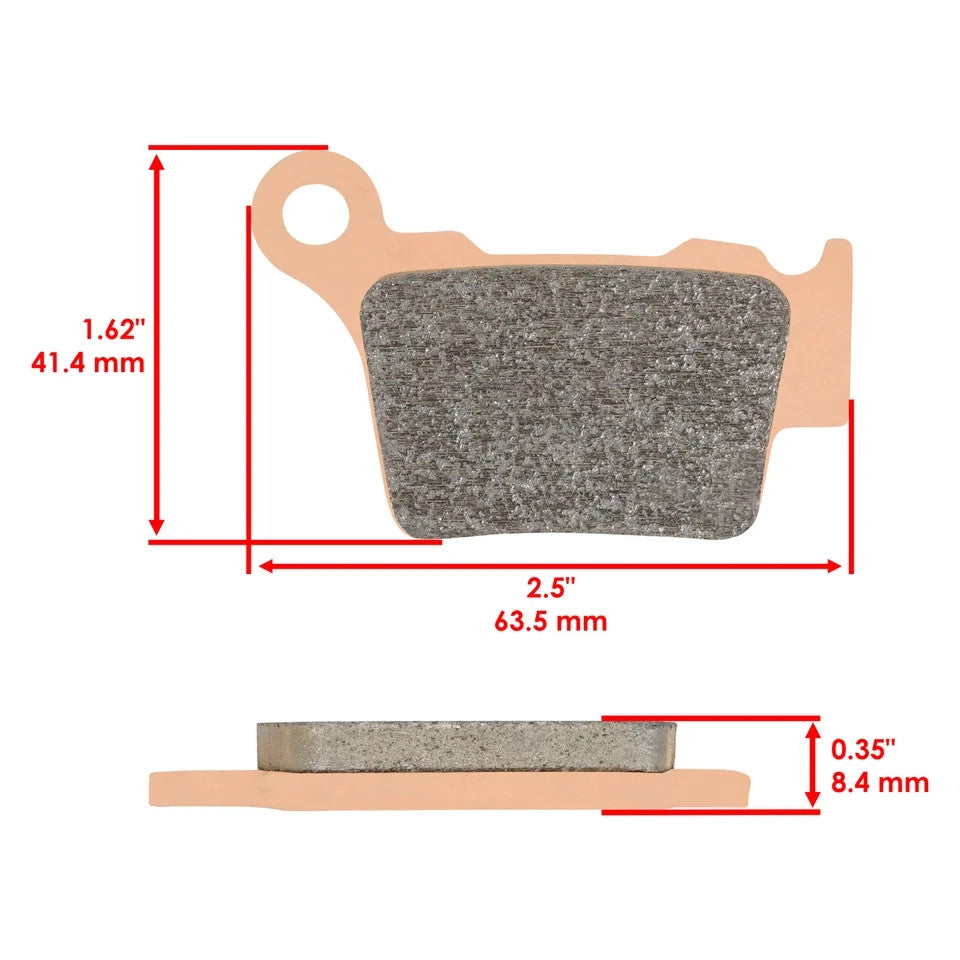 Rear Brake Pads for KTM 250 Exc250 SX250 Xc250 2003-2014 Sintered Pads