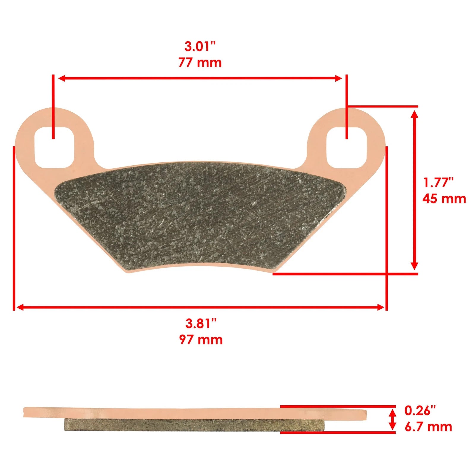 Front or Rear Brake Pads Polaris Sportsman 1000 XP S High Lifter Hunter 2021-22 