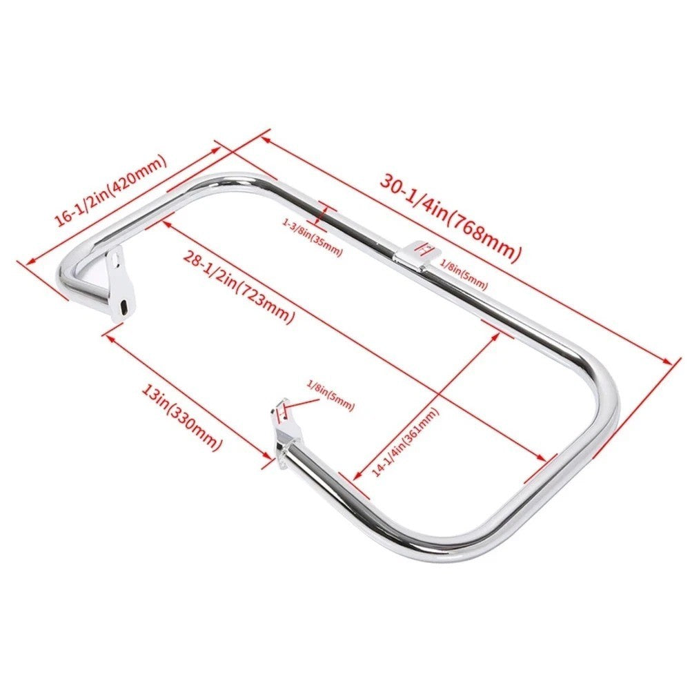 1.25" Engine Guard Highway Crash Bar Fit For Honda Shadow Aero 750 VT750C 04-24