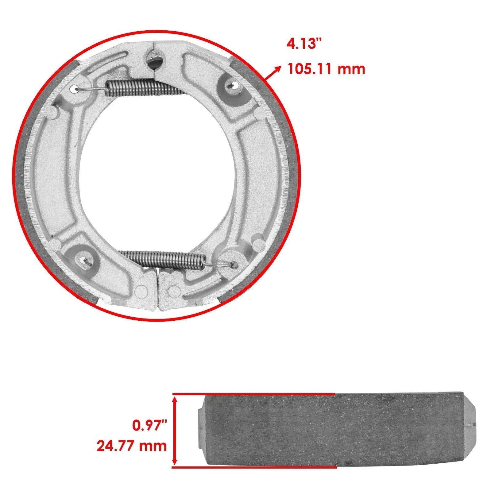 for Honda XR250R 1984 1985 1986 1987 Front Brake Pads & Rear Brake Shoes