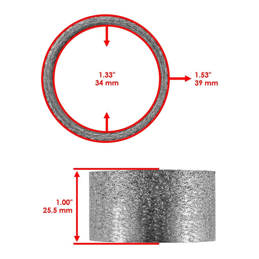 Exhaust Muffler Connecting Gasket for Suzuki AN400 AN400A Burgman 400 2007-2009