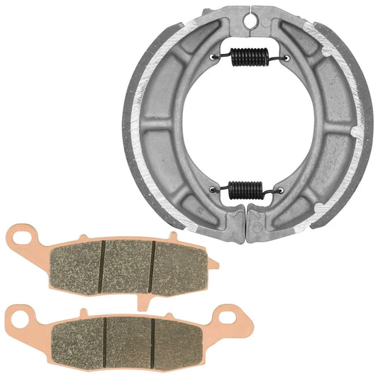 Front Brake Pads and Rear Brake Shoes for Suzuki TU250X TU 250X 2009-2019