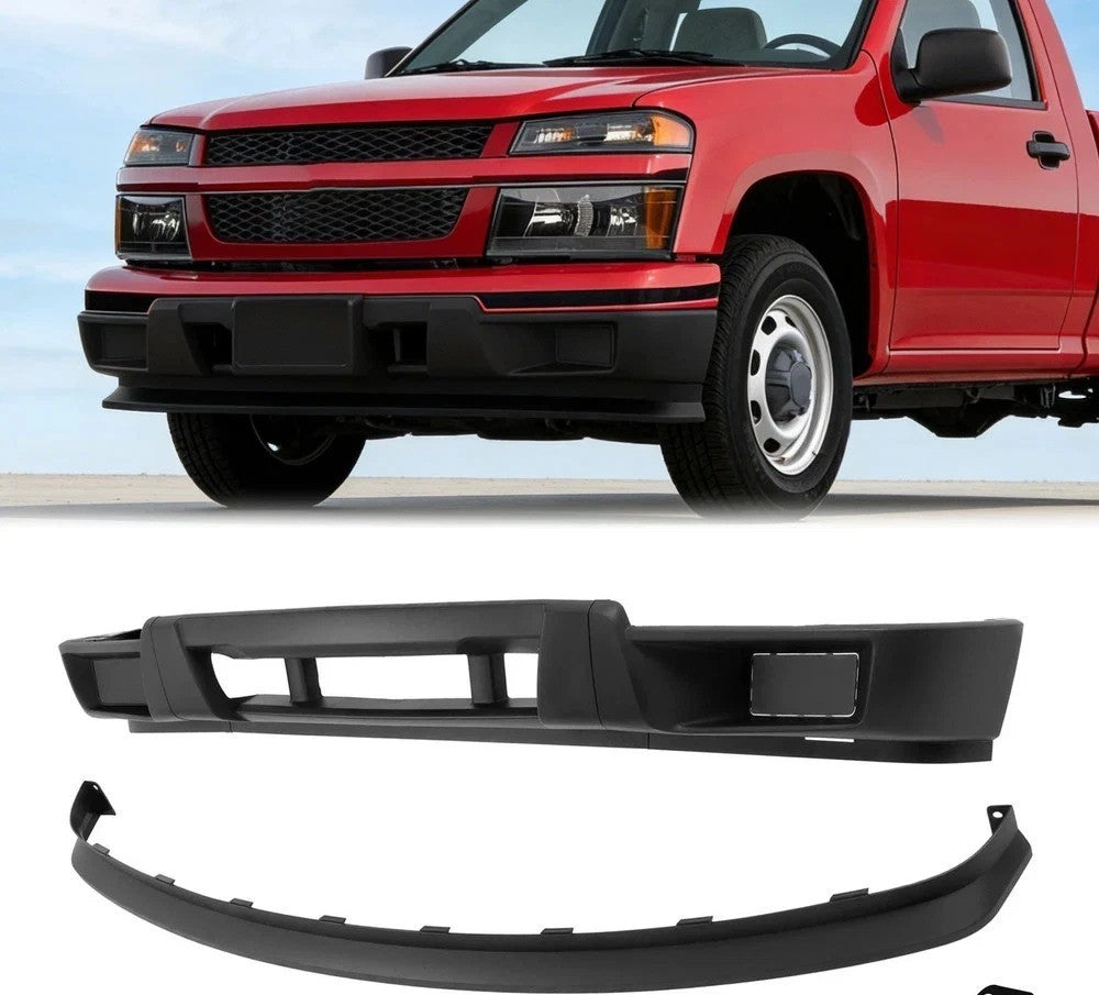 Front Bumper Lower Valance+Bumper Cover For Chevy Colorado/GMC Canyon 2004-2012