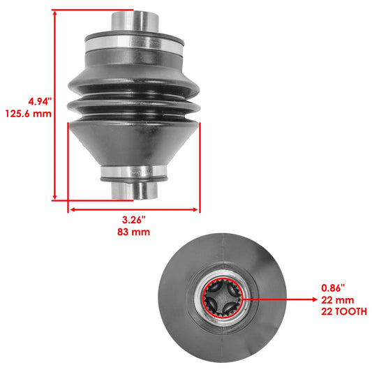 Rear Propeller Drive Shaft Yoke For Honda Foreman Rubicon 500 TRX500FM 2015-2023