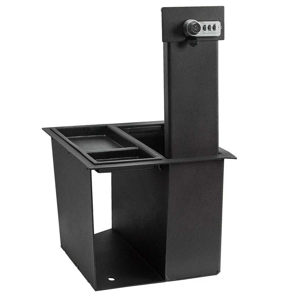 For TOYOTA Tundra 14-2020 2021 Center Console Safe GUN Storage Lock Box W/ TRAY